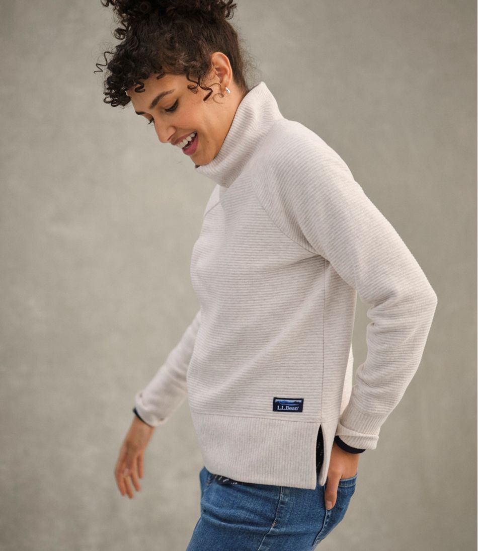L.L.Bean Women's Lakewashed Double-Knit Funnelneck NEW|CLOTHING|SALE