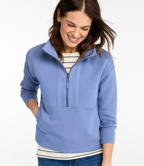 L.L.Bean Women's CloudSoft Top, Half-Zip Pullover NEW|CLOTHING|SALE