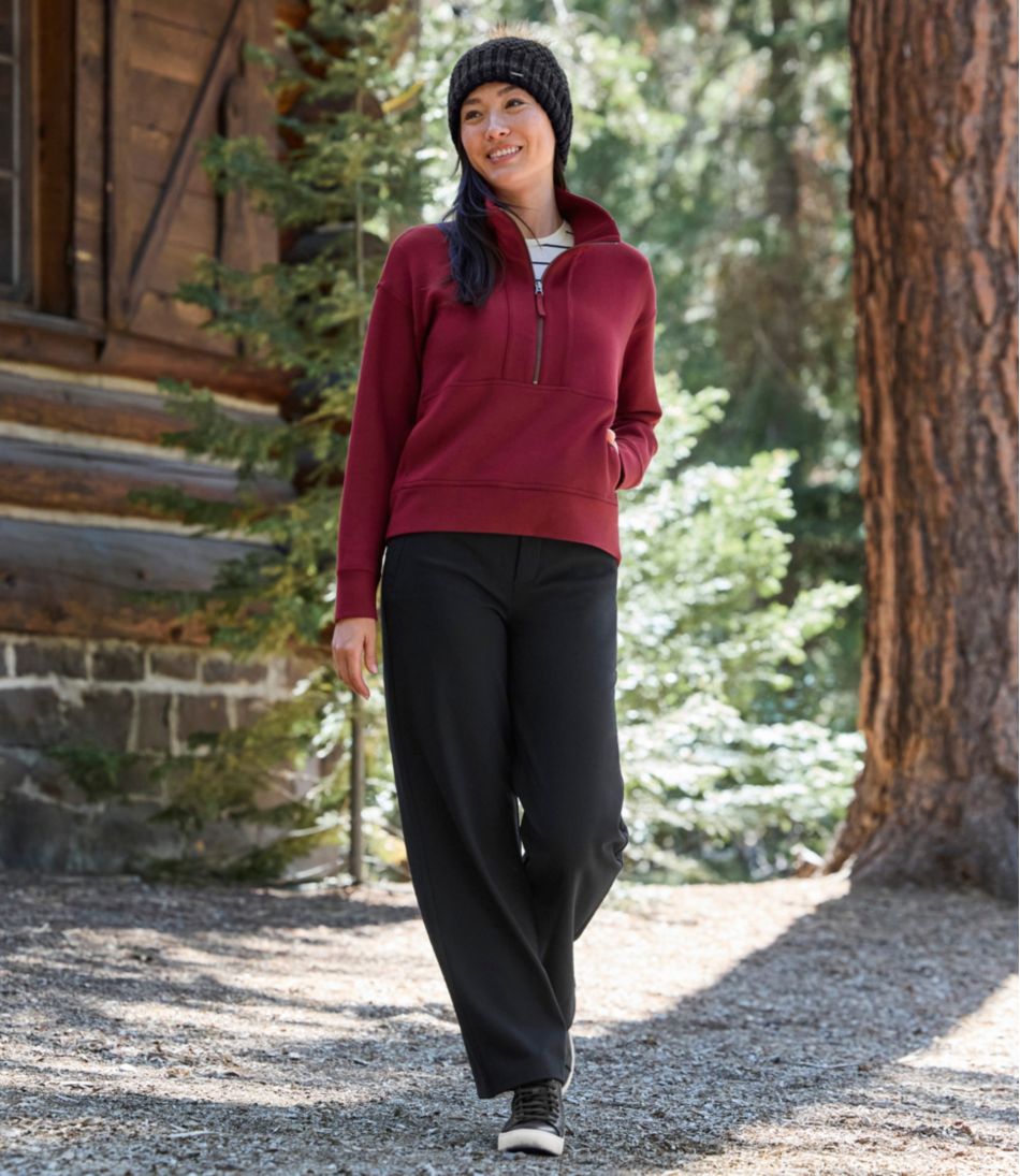 L.L.Bean Women's CloudSoft Top, Half-Zip Pullover NEW|CLOTHING|SALE
