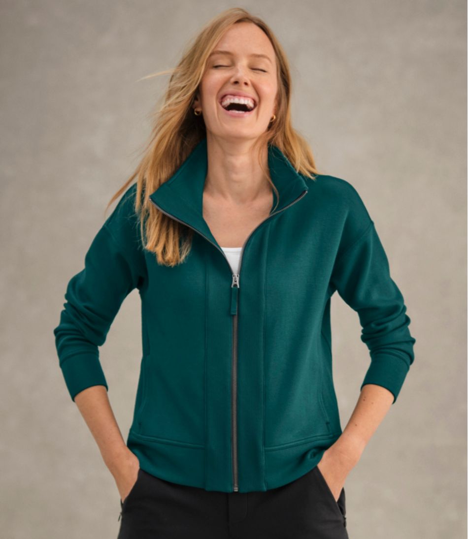 L.L.Bean Women's CloudSoft Top, Full-Zip NEW|CLOTHING|SALE