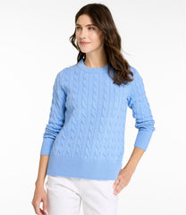 L.L.Bean Women's The Original Double L® Sweater, Cable Crewneck NEW|CLOTHING