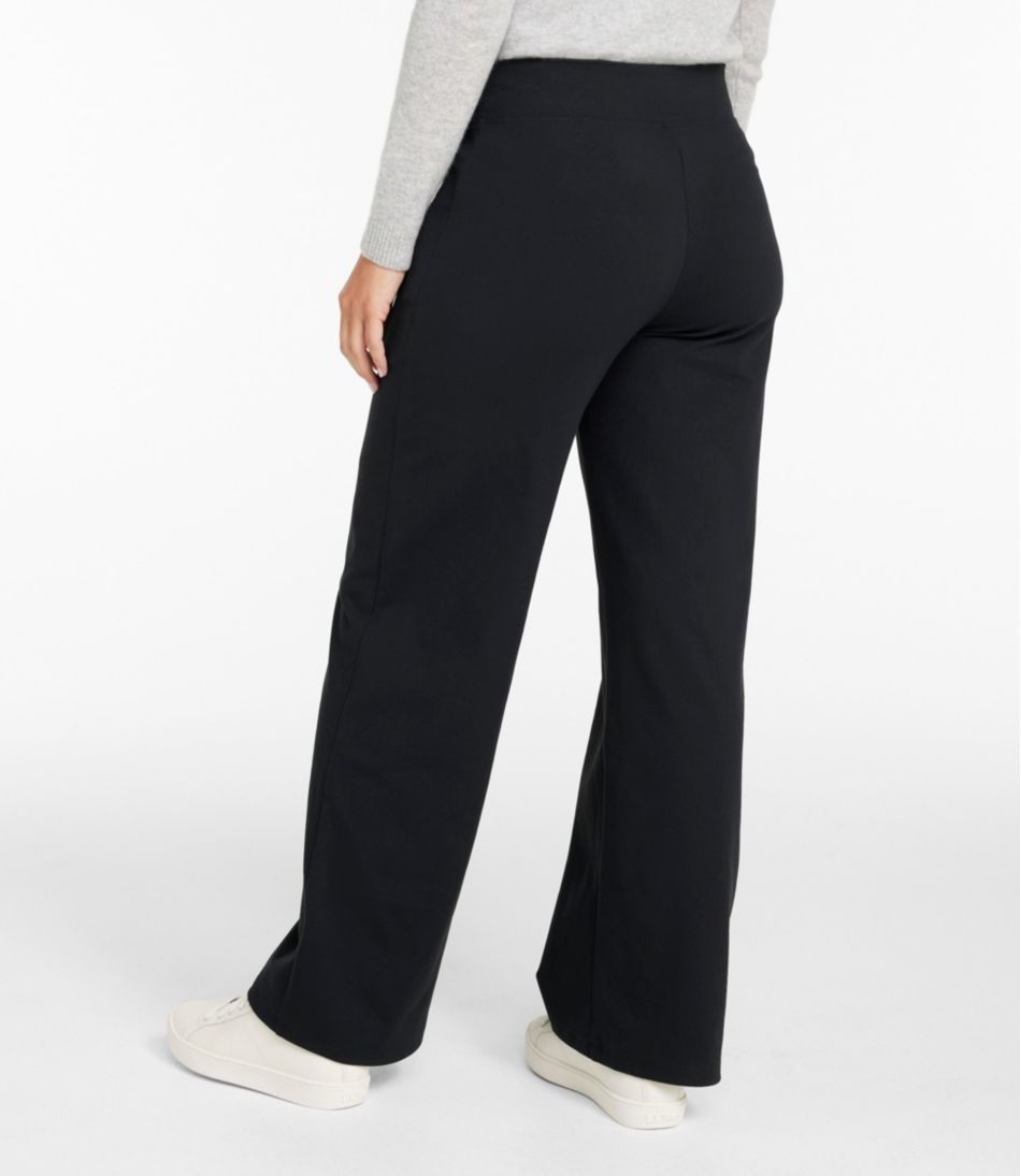 L.L.Bean Women's Go-Anywhere Pants, High-Rise Wide-Leg NEW|CLOTHING|SALE