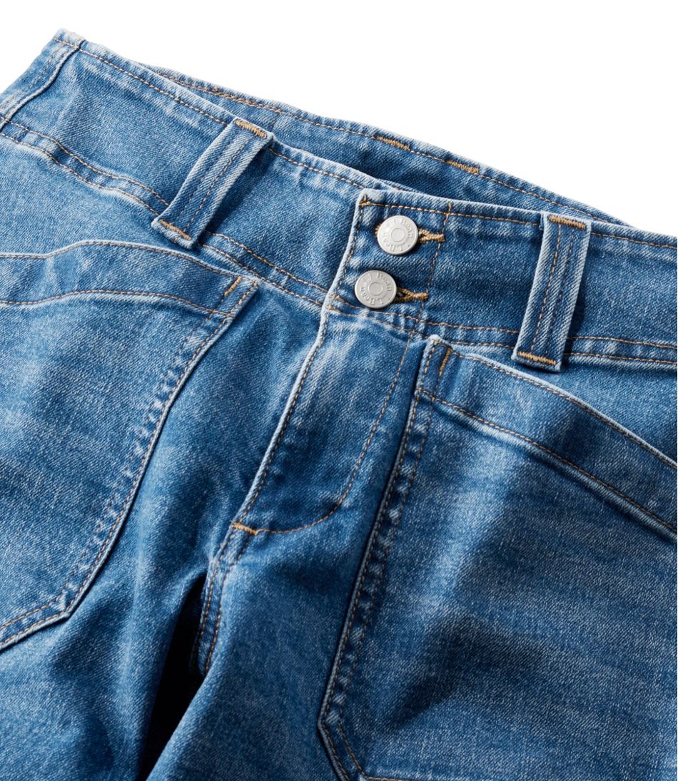 L.L.Bean Women's 1912 Field Denim Pants, Mid-Rise Ankle Utility NEW|CLOTHING