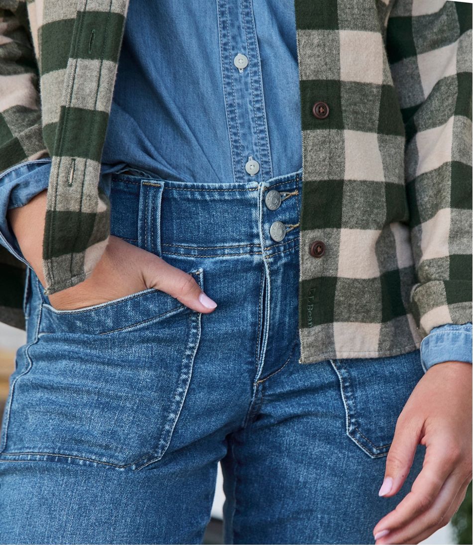 L.L.Bean Women's 1912 Field Denim Pants, Mid-Rise Ankle Utility NEW|CLOTHING