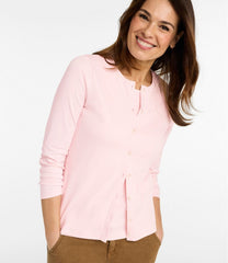 L.L.Bean Women's Pima Cotton Tee, Long-Sleeve Crewneck Cardigan NEW|CLOTHING