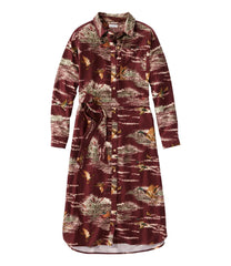 L.L.Bean Women's Signature Camp Flannel Midi Dress NEW|CLOTHING