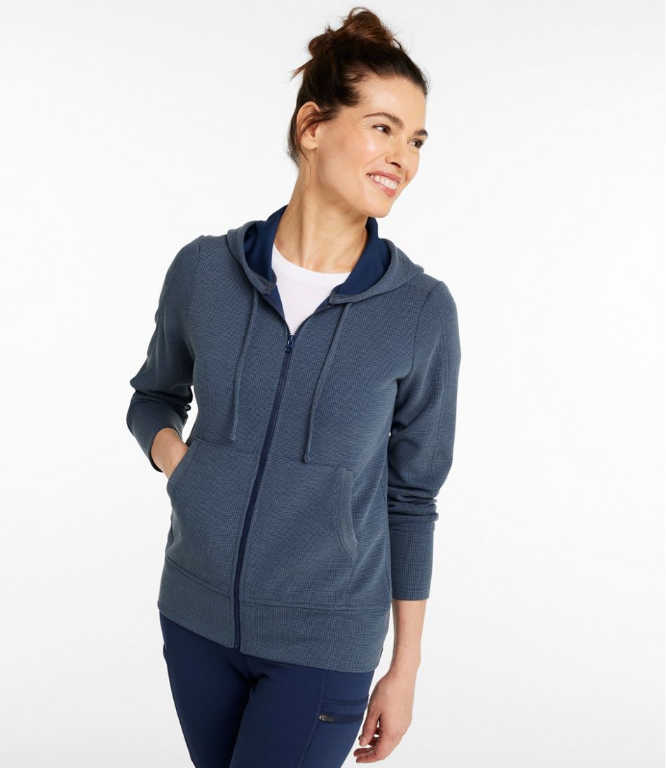 L.L.Bean Women's Mountainside Micro Waffle Full-Zip Jacket NEW|CLOTHING|SALE