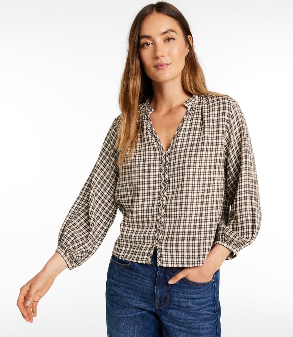 L.L.Bean Women's Signature Portland Popover Shirt NEW|CLOTHING|SALE
