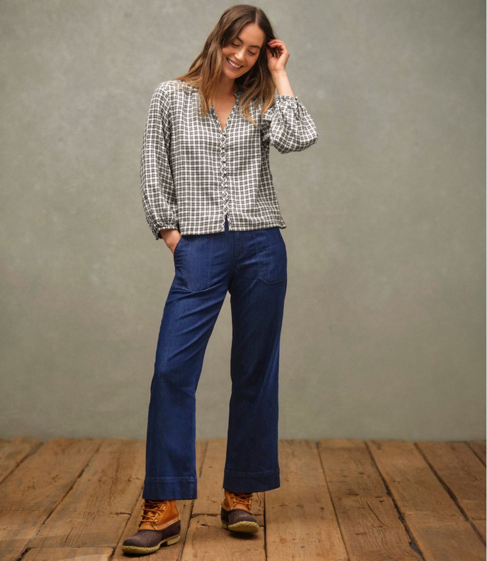 L.L.Bean Women's Signature Portland Popover Shirt NEW|CLOTHING|SALE