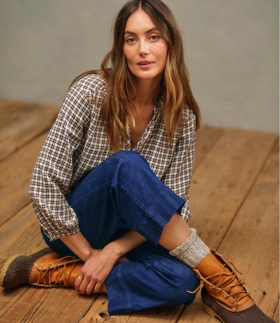 L.L.Bean Women's Signature Portland Popover Shirt NEW|CLOTHING|SALE