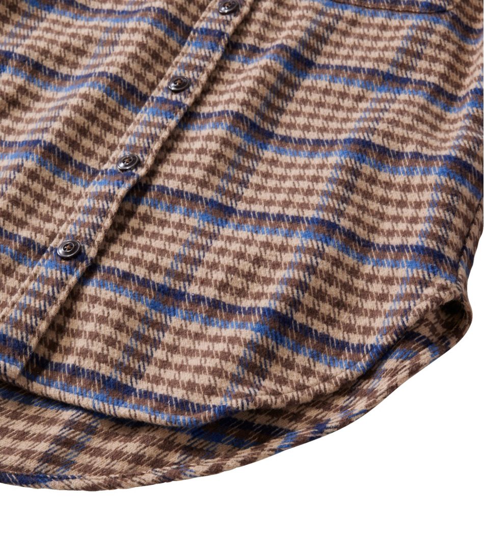 L.L.Bean Women's Signature 1933 Collarless Chamois Tunic, Plaid NEW|CLOTHING|SALE