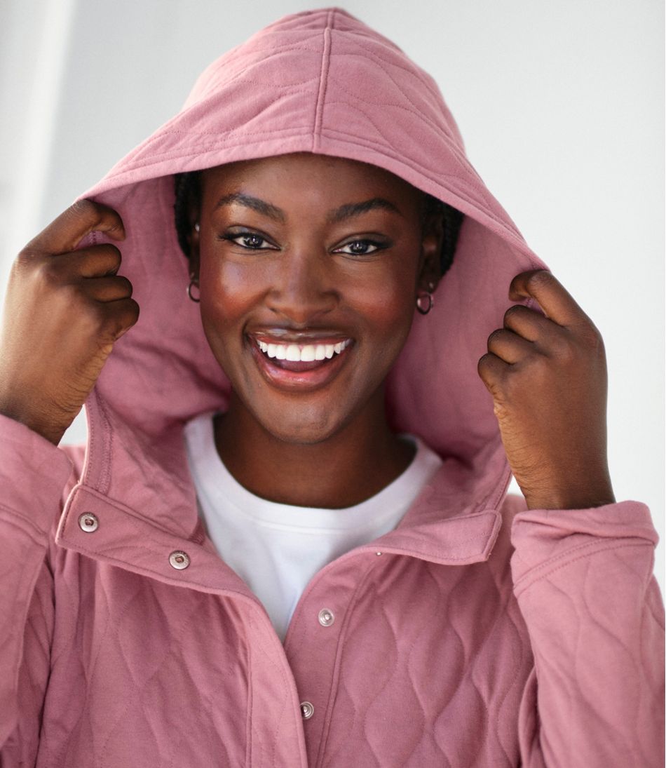 L.L.Bean Women's VentureSoft Quilted Hooded Pullover NEW|CLOTHING