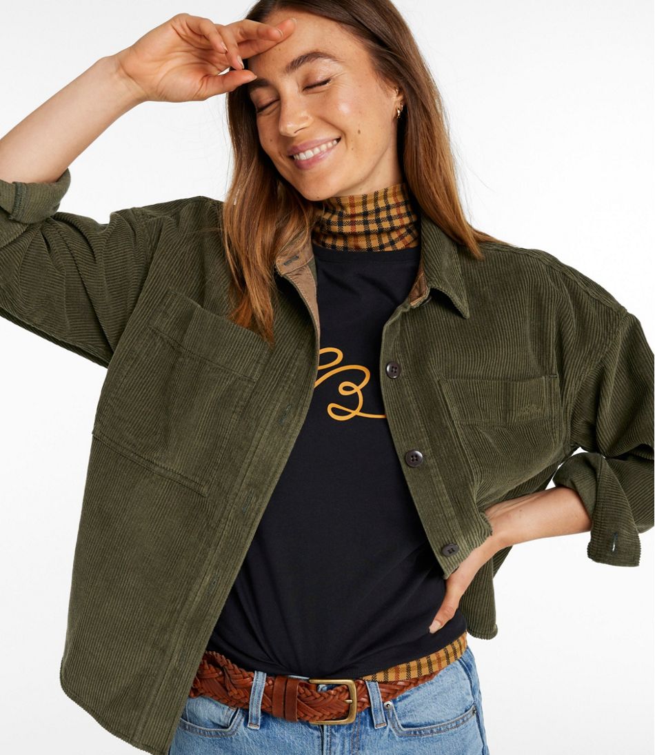 L.L.Bean Women's Signature Corduroy Shirt Jac NEW|CLOTHING