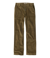 L.L.Bean Women's Signature Utility Corduroy Pants, Mid-Rise Straight-Leg NEW|CLOTHING|SALE