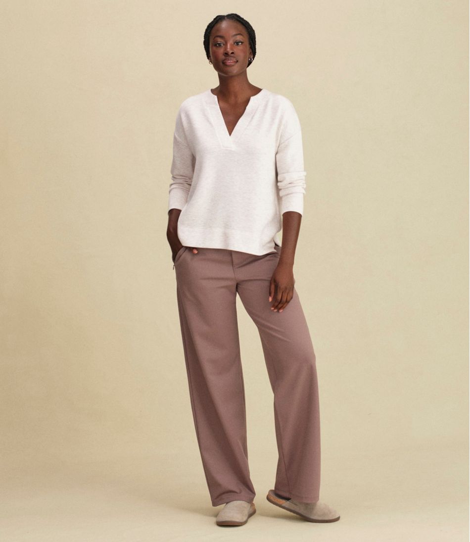L.L.Bean Women's CloudSoft Splitneck Pullover NEW|CLOTHING