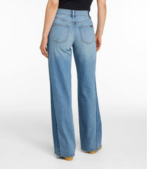 L.L.Bean Women's Signature 1912 Premium Jeans, High-Rise Relaxed Wide-Leg NEW|CLOTHING|SALE