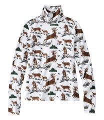 L.L.Bean Women's Signature Lightweight Cotton Turtleneck, Novelty NEW|CLOTHING|SALE