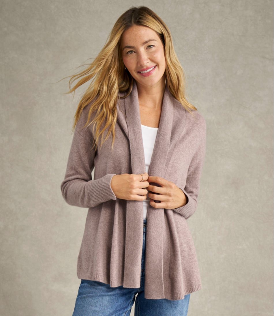 L.L.Bean Women's Classic Cashmere Sweater, Relaxed Cardigan NEW|CLOTHING