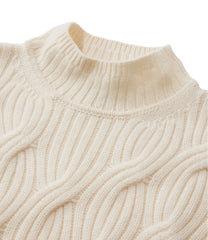 L.L.Bean Women's Signature Premium Cashmere Cable Sweaters, Mockneck NEW|CLOTHING|SALE