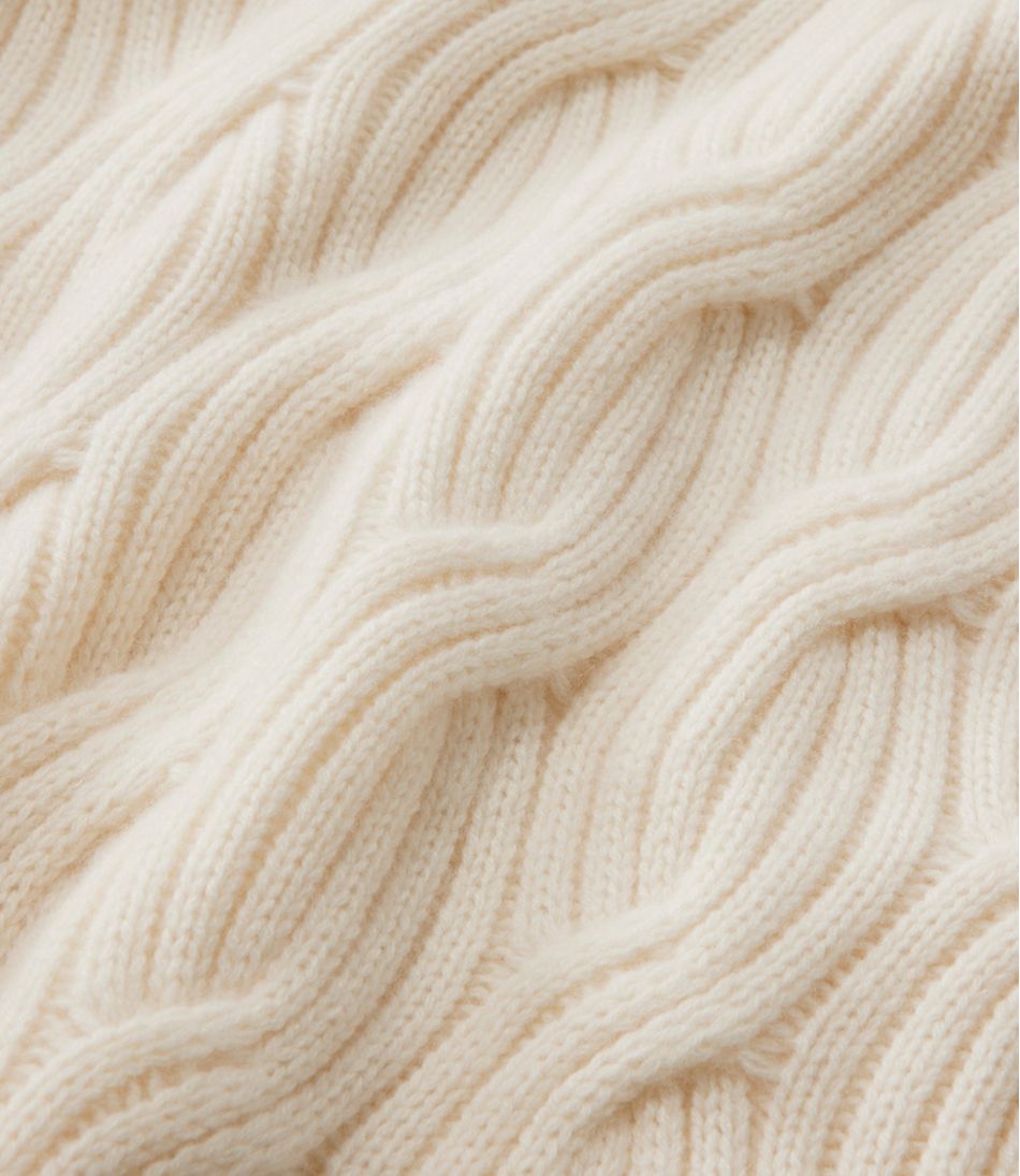 L.L.Bean Women's Signature Premium Cashmere Cable Sweaters, Mockneck NEW|CLOTHING|SALE