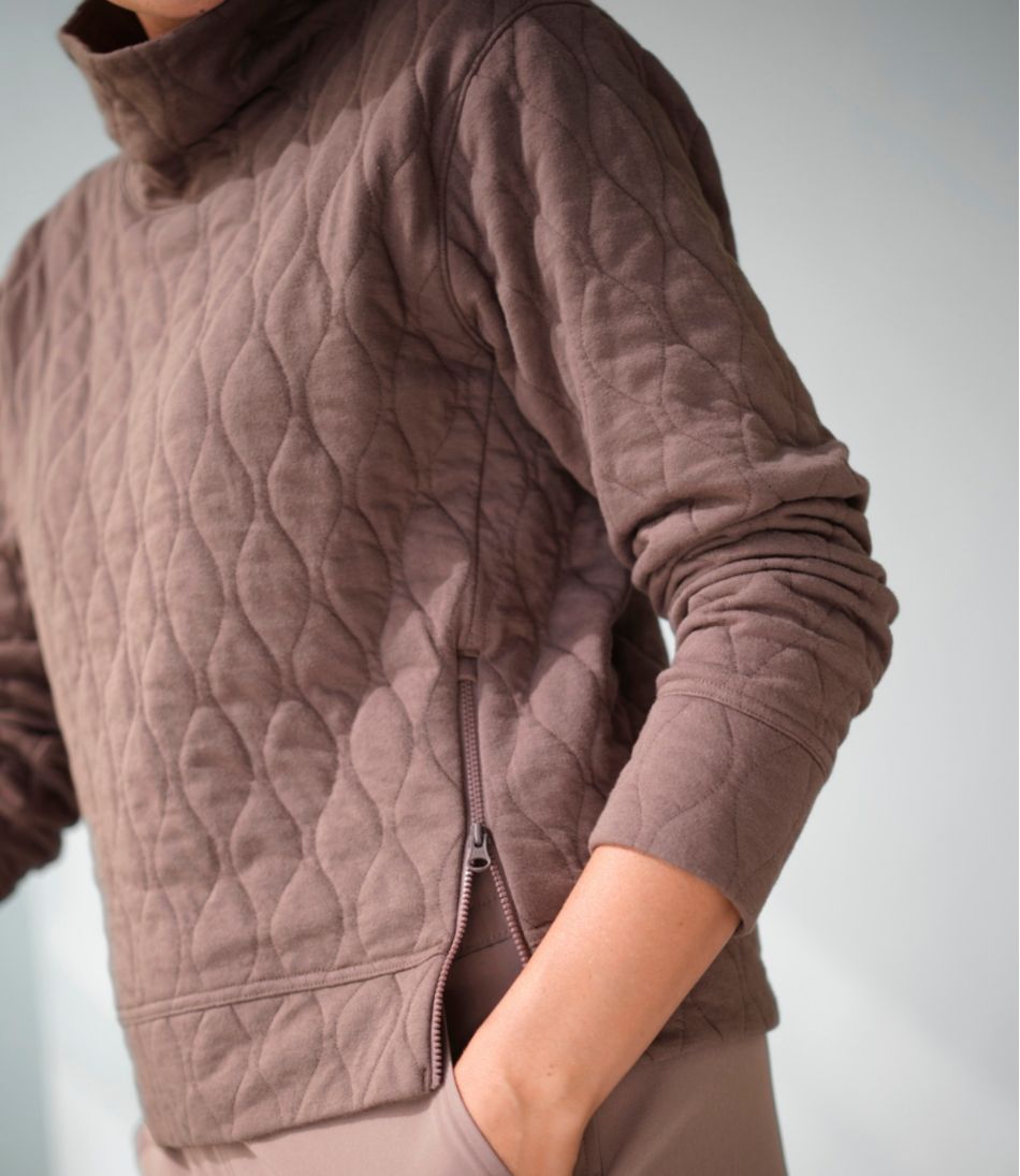 L.L.Bean Women's VentureSoft Quilted Funnelneck Pullover NEW|CLOTHING
