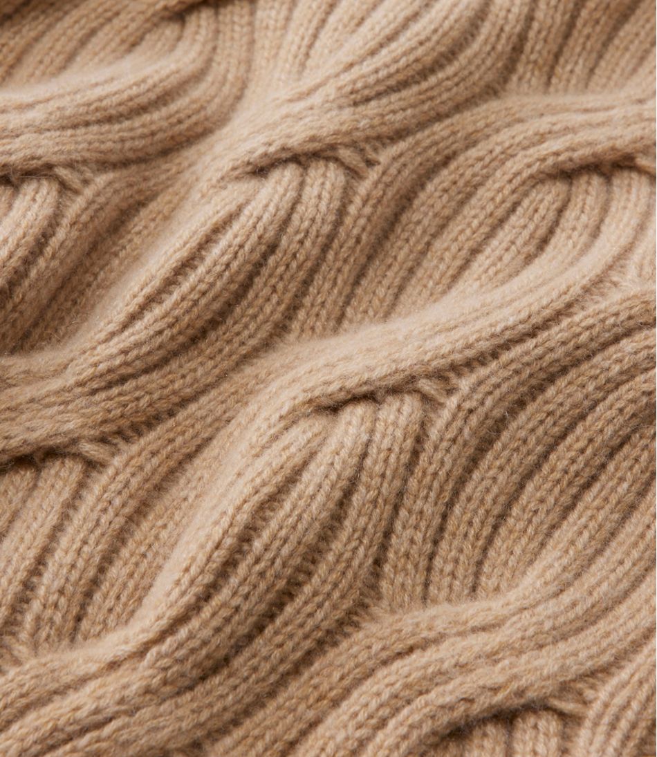 L.L.Bean Women's Signature Premium Cashmere Cable Sweater, Crewneck NEW|CLOTHING|SALE