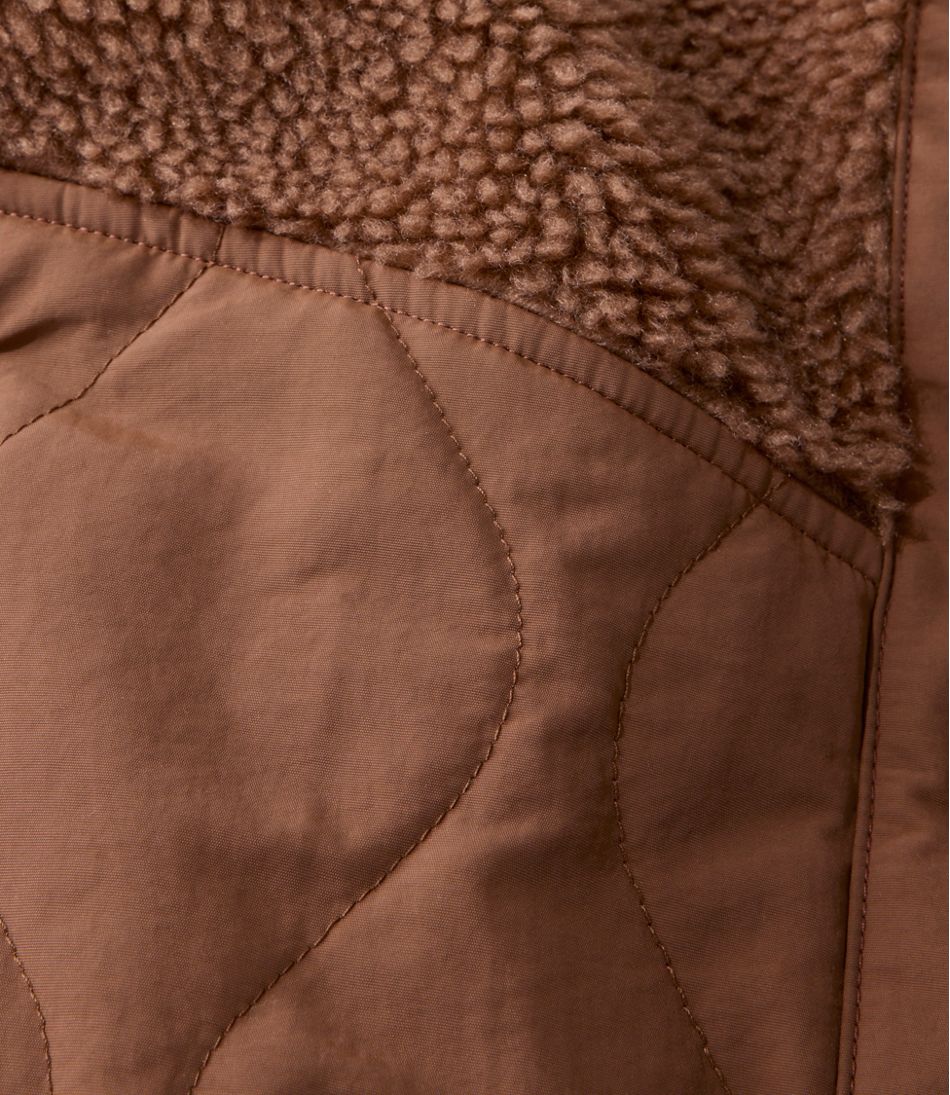 L.L.Bean Women's Bean's Mixed Media Sherpa Fleece Jacket NEW|CLOTHING|OUTERWEAR