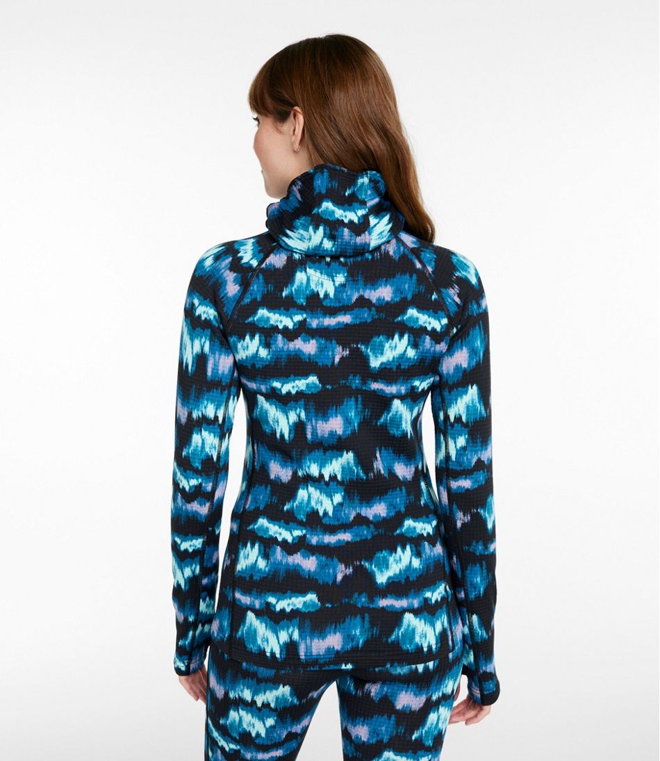 L.L.Bean Women's Heavyweight Base Layer Hoodie Printed NEW|CLOTHING