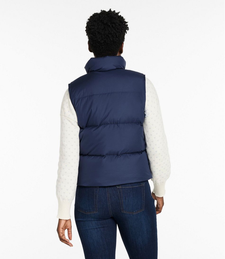 L.L.Bean Women's Mountain Classic Down Vest, Cropped NEW|OUTERWEAR