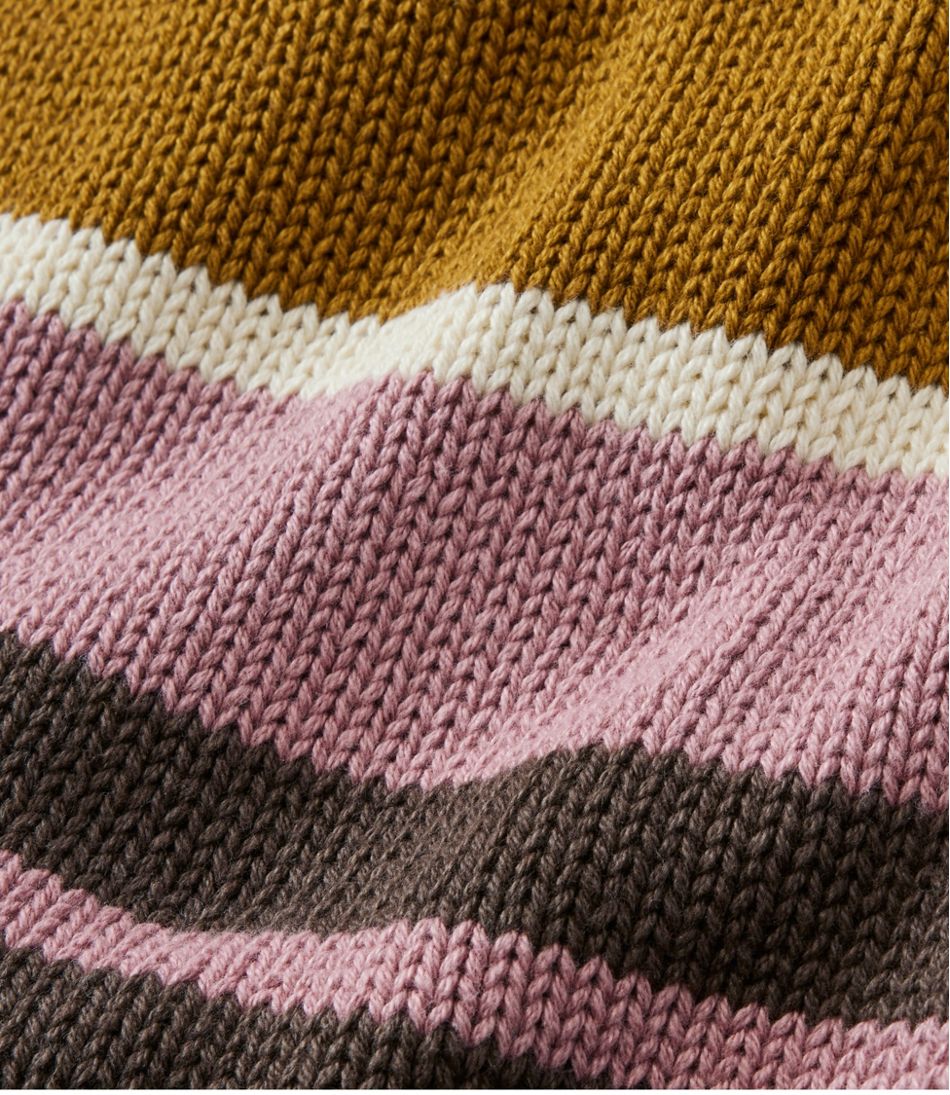 L.L.Bean Women's Signature Original Cotton Sweater, Shawl Cardigan Stripe NEW|CLOTHING