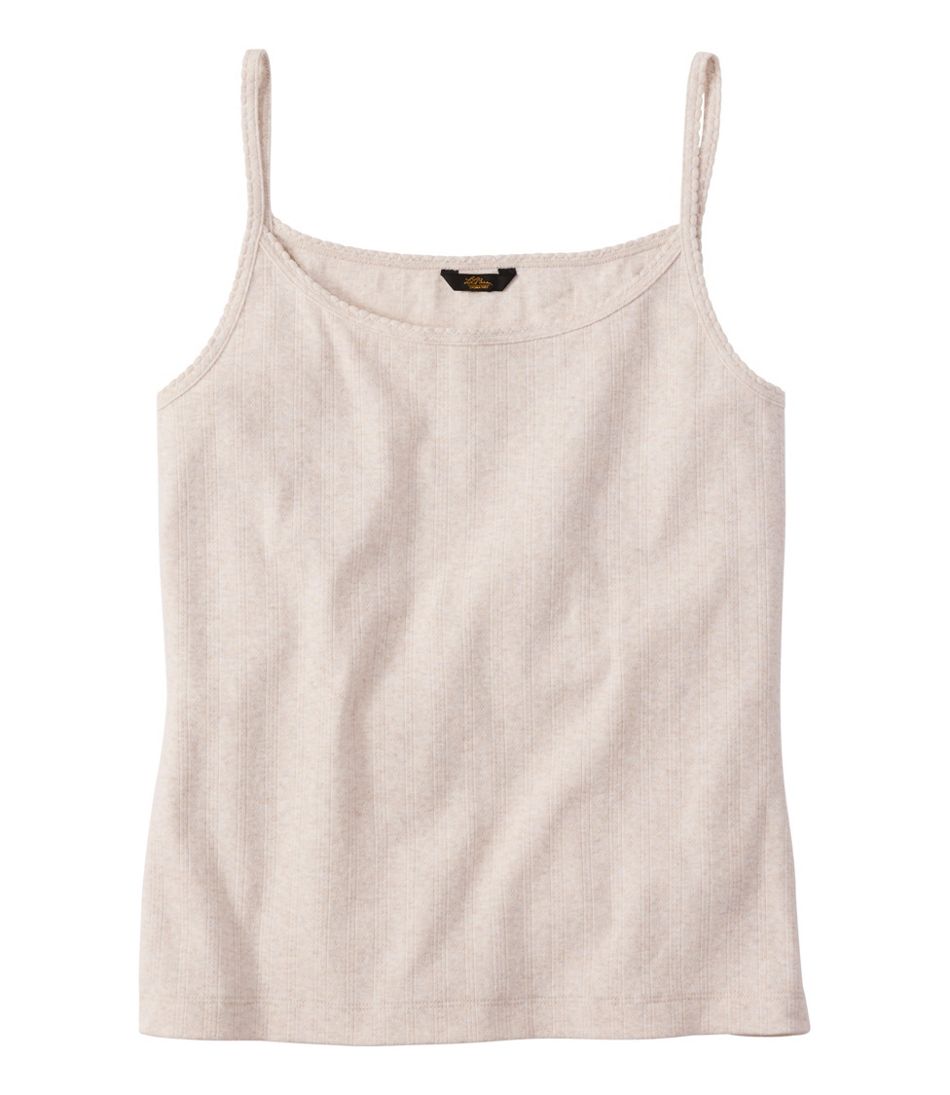 L.L.Bean Women's Signature Premium Essential Pointelle Cami NEW|CLOTHING