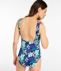 L.L.Bean Women's BeanSport Highneck Tanksuit, Print NEW|CLOTHING