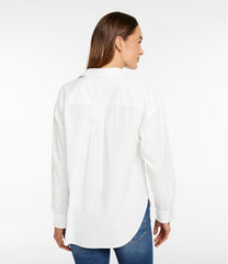 L.L.Bean Women's Signature Premium Essential Poplin Shirt, Long-Sleeve NEW|CLOTHING