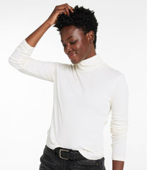 L.L.Bean Women's Signature Lightweight Cotton Turtleneck NEW|CLOTHING|SALE