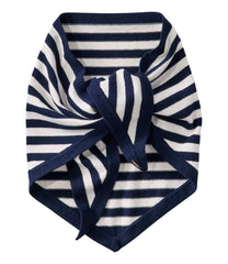 L.L.Bean Women's Cotton/Cashmere Knit Triangle Scarf, Striped NEW|CLOTHING|OUTERWEAR