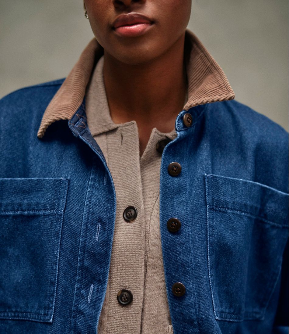 L.L.Bean Women's Signature Denim Shirt Jac NEW|CLOTHING