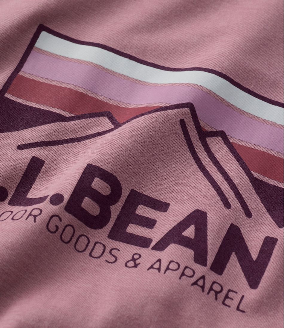 L.L.Bean Women's Mountainside Crewneck Tee, Short-Sleeve Graphic NEW|CLOTHING