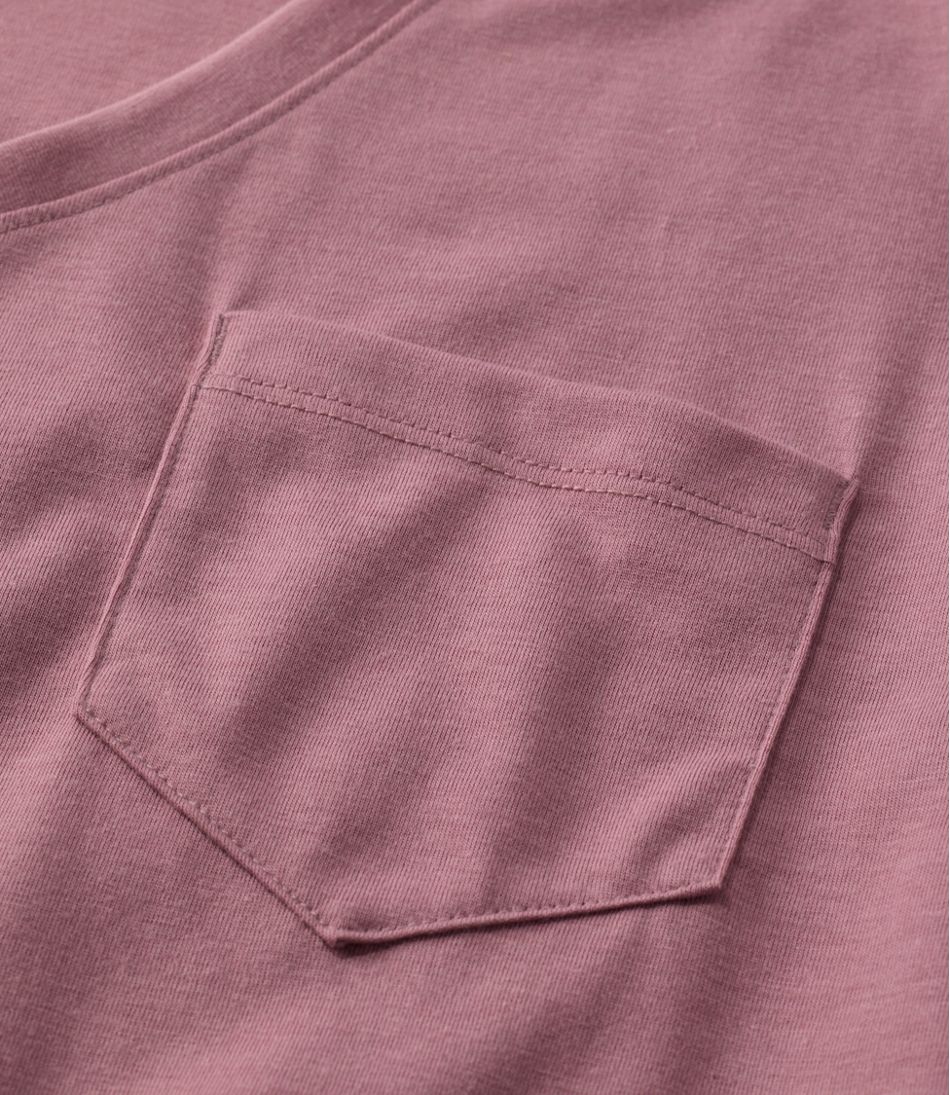L.L.Bean Women's Mountainside V-Neck Pocket Tee, Short Sleeve NEW|CLOTHING