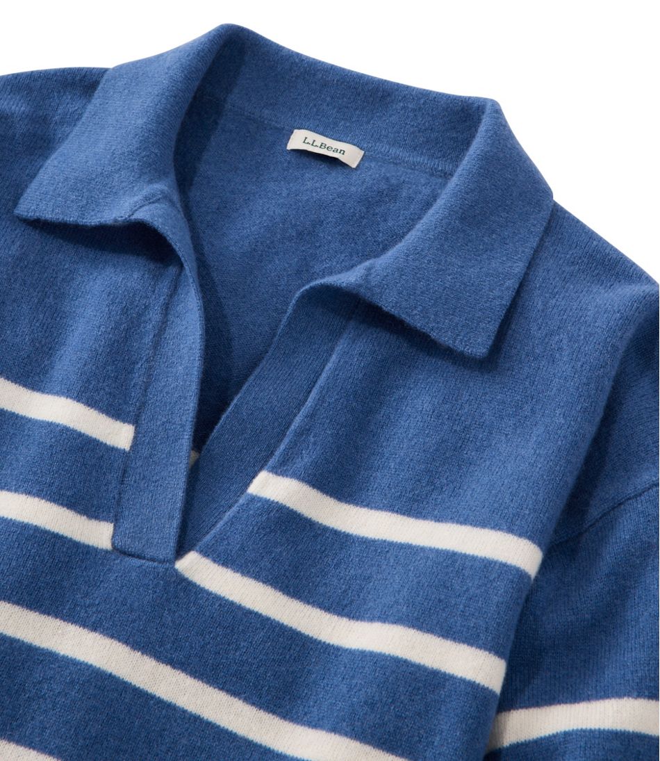 L.L.Bean Women's Classic Cashmere Sweater, Relaxed Polo NEW|CLOTHING