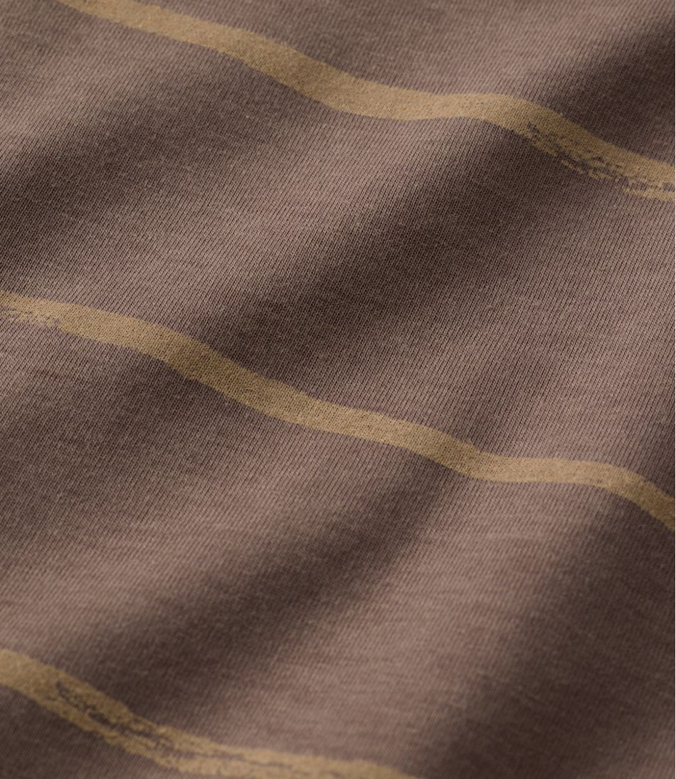 L.L.Bean Women's Mountainside Crewneck Tee, Short-Sleeve Stripe NEW|CLOTHING