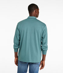 L.L.Bean Men's Carefree Unshrinkable Polo, Long-Sleeve, Without Pocket NEW|CLOTHING