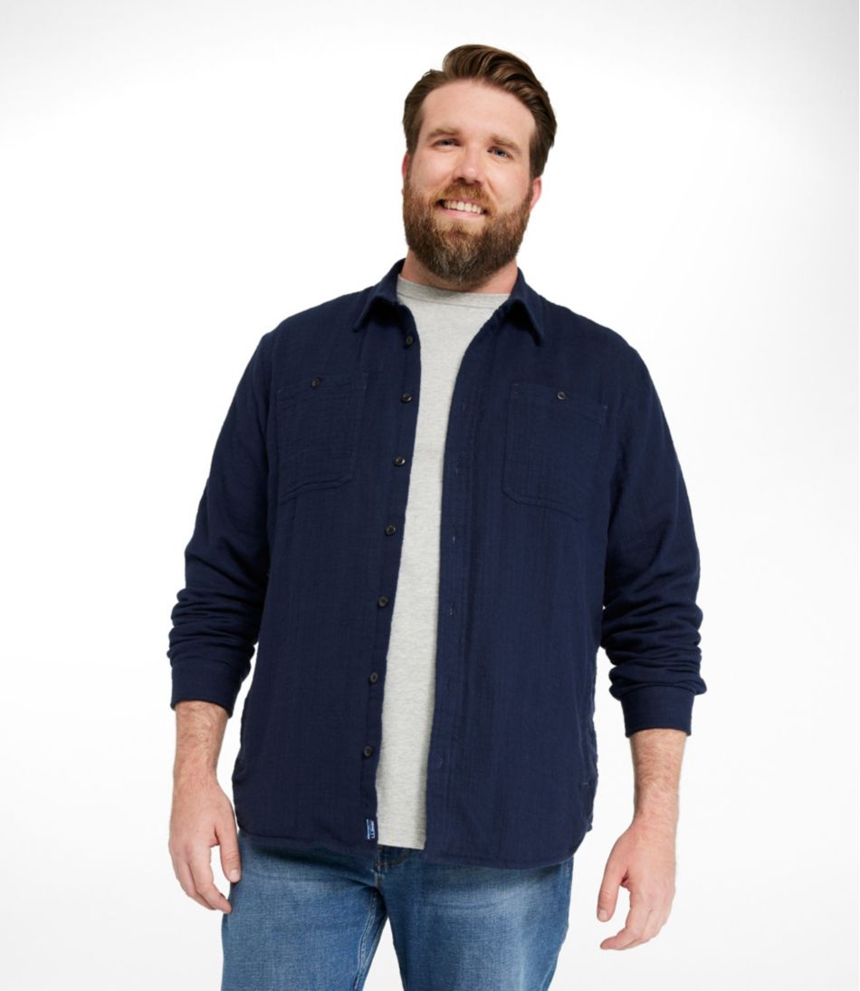 L.L.Bean Men's 1912 Field Flannel Shirt, Lined, Slightly Fitted Untucked Fit NEW|CLOTHING|SALE