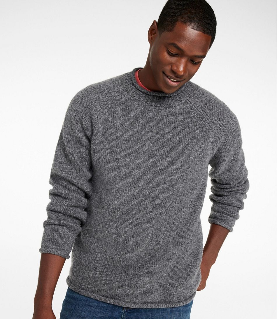 L.L.Bean Men's Bean's Classic Ragg Wool Sweater, Rollneck NEW|CLOTHING