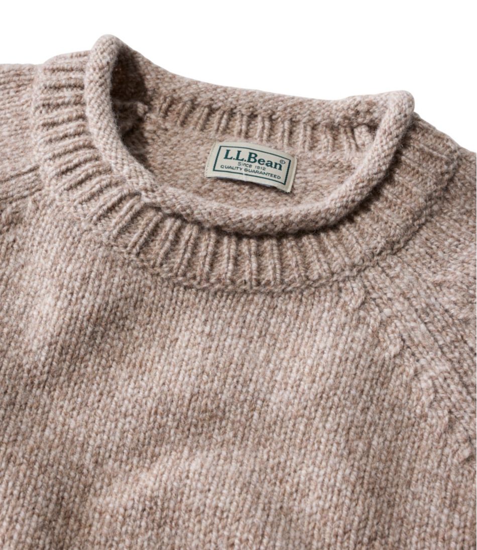 L.L.Bean Men's Bean's Classic Ragg Wool Sweater, Rollneck NEW|CLOTHING