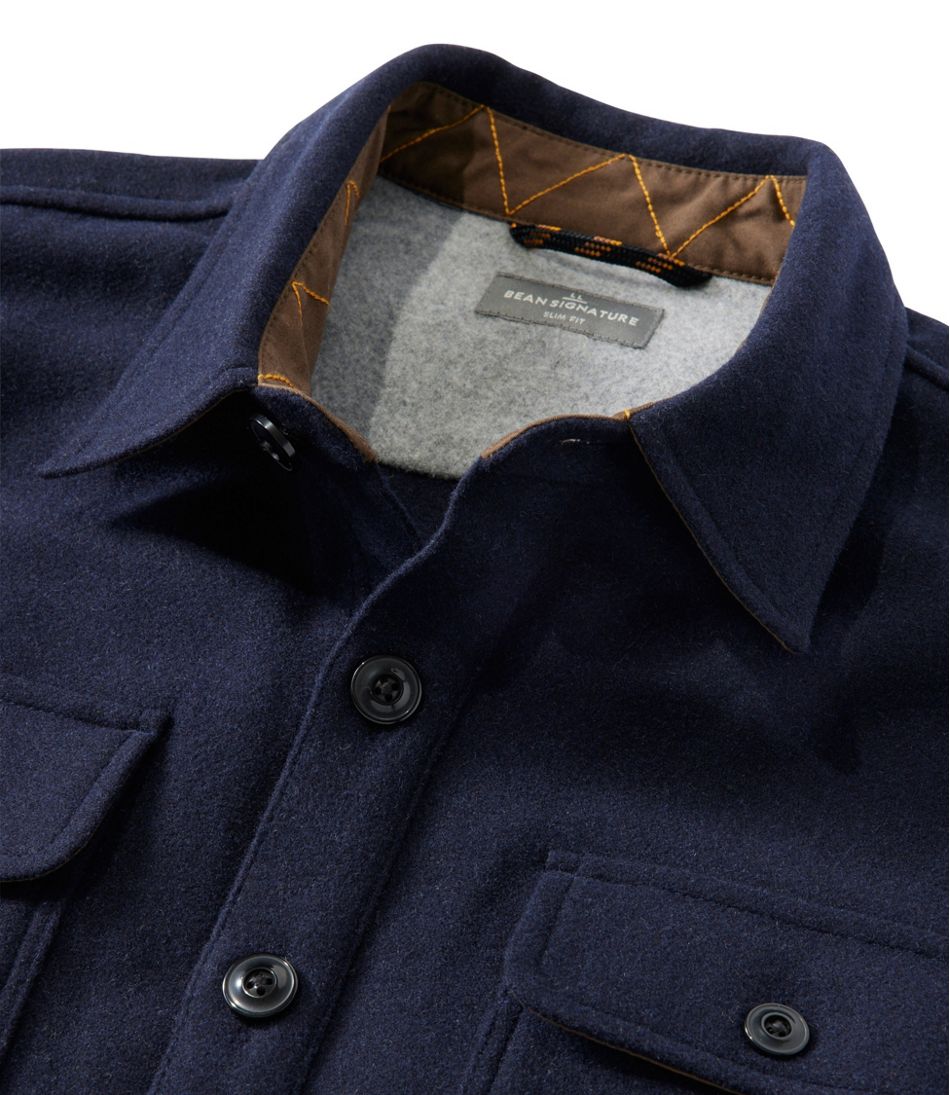 L.L.Bean Men's Signature Wool Workshirt NEW|CLOTHING