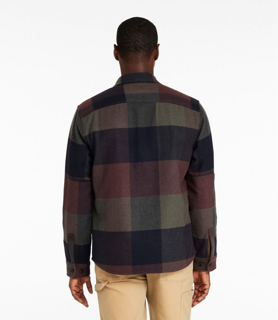 L.L.Bean Men's Signature Wool Workshirt, Plaid NEW|CLOTHING|SALE