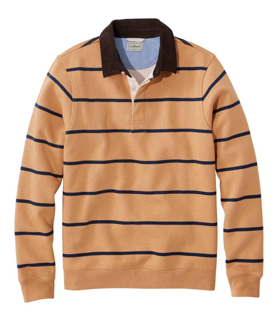 L.L.Bean Men's Mariner Ultrasoft Sweatshirt, Stripe NEW|CLOTHING|SALE