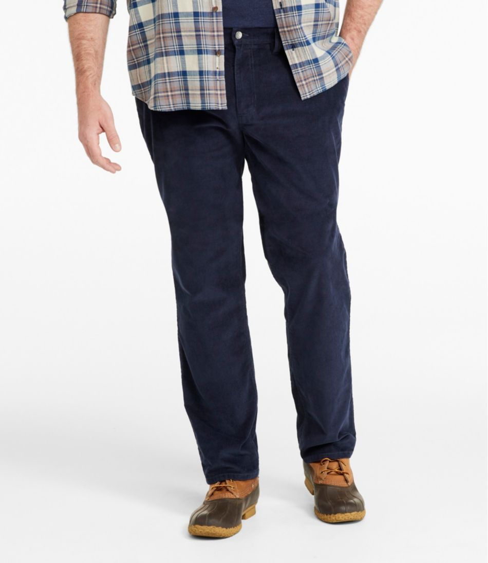 L.L.Bean Men's BeanFlex® Corduroy Pants, Chinos, Standard Fit, Straight Leg NEW|CLOTHING