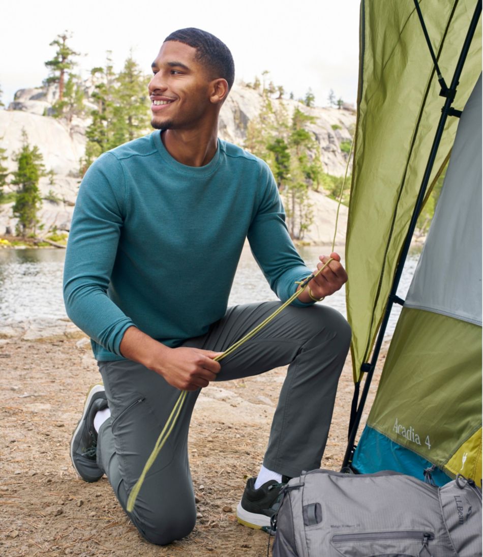 L.L.Bean Men's Mountainside Micro Waffle Crew NEW|CLOTHING