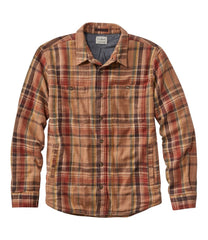 L.L.Bean Men's 1912 Field Flannel Shirt, Lined, Slightly Fitted Untucked Fit, Plaid NEW|CLOTHING|SALE